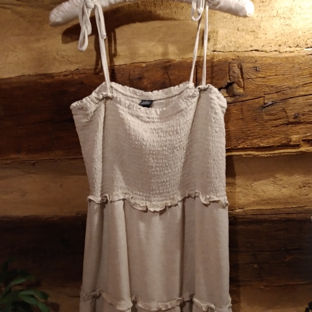 Wild Fable Rayon/Linen Midi Dress Size L